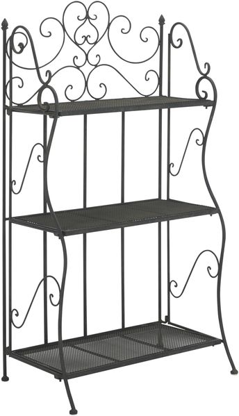 Safavieh Modern Metall Außenregal, Black