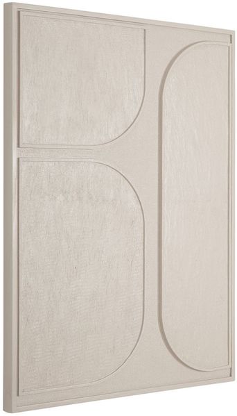 Wandpaneel Lorcan aus Holz, modernes Design, Beige Creme, Small, für den Innenbereich