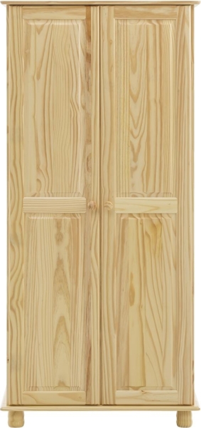 Kleiderschrank Kiefer massiv Natur lackiert B/H/T ca. 82/170/52 cm false