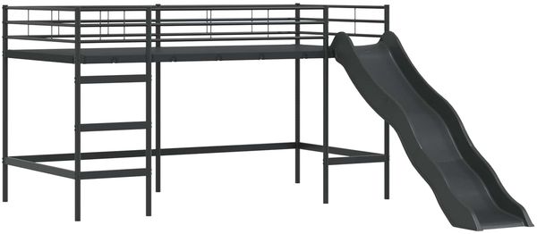 vidaXL Kinder-Etagenbett Schwarz 107 x 200 cm Metall 42020835 Bild 5