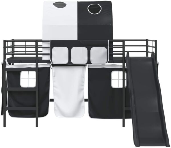 vidaXL Kinder-Etagenbett Schwarz 107 x 200 cm Metall 42020835 Bild 6