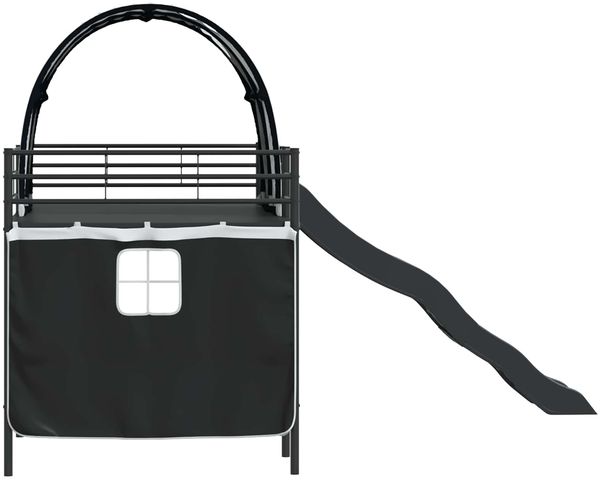 vidaXL Kinder-Etagenbett Schwarz 107 x 200 cm Metall 42020835 Bild 9