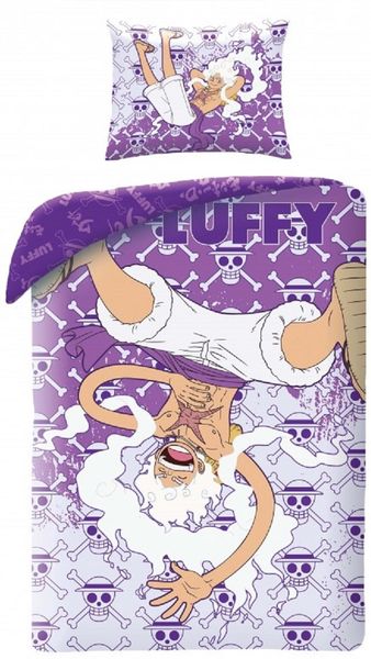 One Piece Bettwäsche Set aus Mikrofaser Bettdeckenbezug 140 × 200 cm mit 70 × 90 cm Kissenbezug