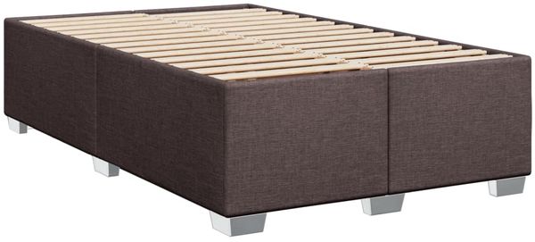 vidaXL Bettgestell ohne Matratze Dunkelbraun 120x200 cm Stoff 3284467 Bild 3