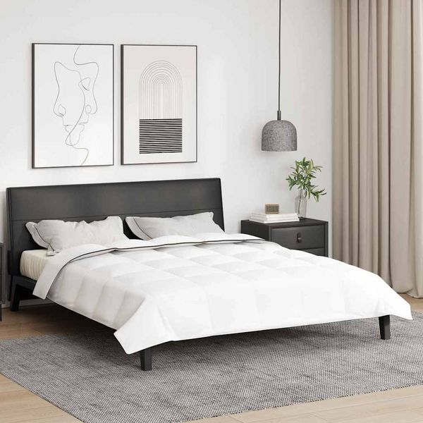 vidaXL Winterbettdecke Weiß 200 x 240 cm Feder 42007619