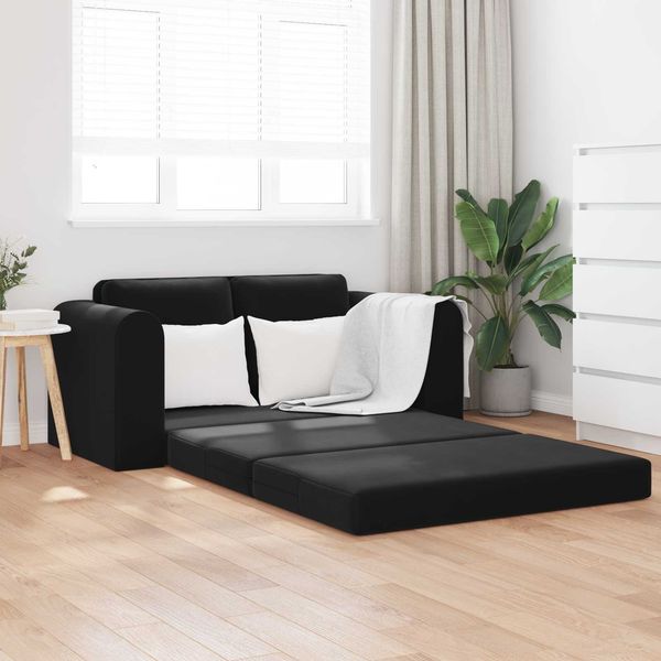 vidaXL Schlafsofa Schwarz 148 x 71 x 83 cm Samt 4106688