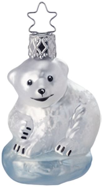 Baby Eisbär 6,5cm Inge-Glas Iceland Wonder World Weihnachtsschmuck