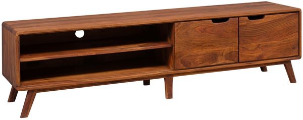 TV-Board Sheesham 180x40x48 walnuss gewachst MALMÖ 2 #122