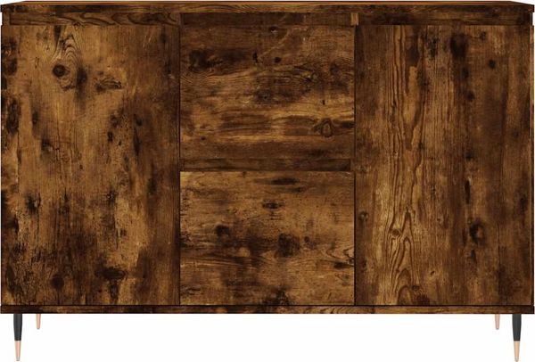 Sideboard, Kommode Räuchereiche 101,5x35x70 cm Holzwerkstoff j2292p Bild 5