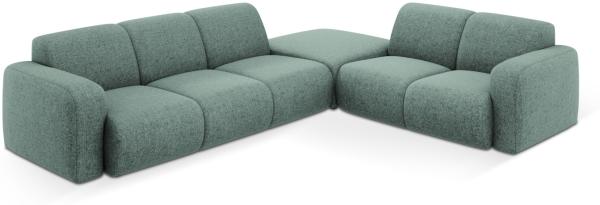 Micadoni Ecksofa Molino 6-Sitzer Rechts Chenille Petrol