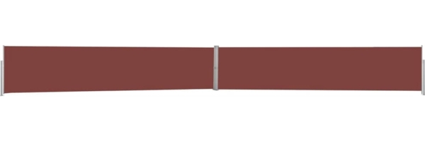 vidaXL Ausziehbare Seitenmarkise 140x1200 cm Braun 313390