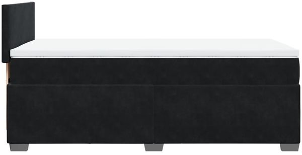 vidaXL Boxspringbett mit Matratze Schwarz 100x200 cm Samt 3286230 Bild 9