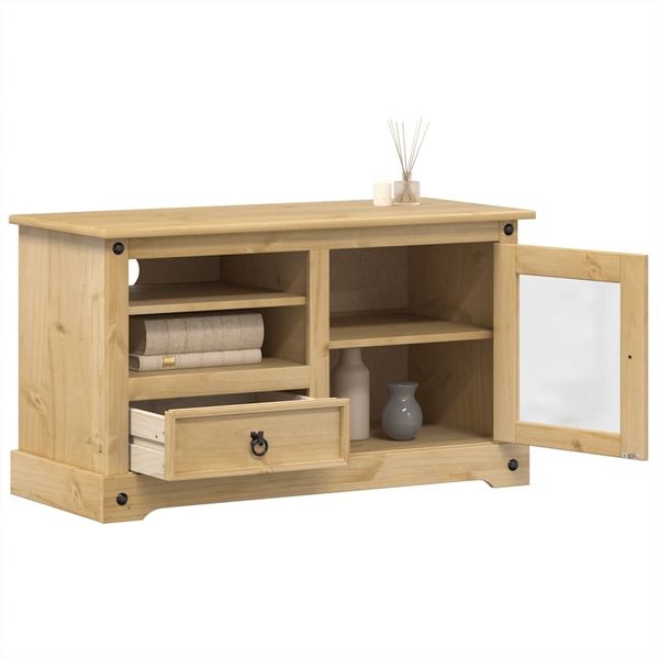 vidaXL TV-Schrank Corona 100x45x58 cm Massivholz Kiefer 4005669