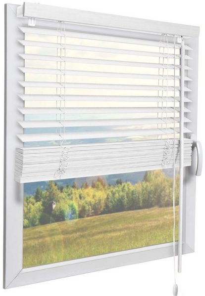 Sol Royal Jalousie Holzjalousie SolDecor JH3 Jalousie aus Holz in Weiß, 50x130 cm, Tür- und Fensterjalousie Holz Blickschutz 3,5 cm breite Lamellen