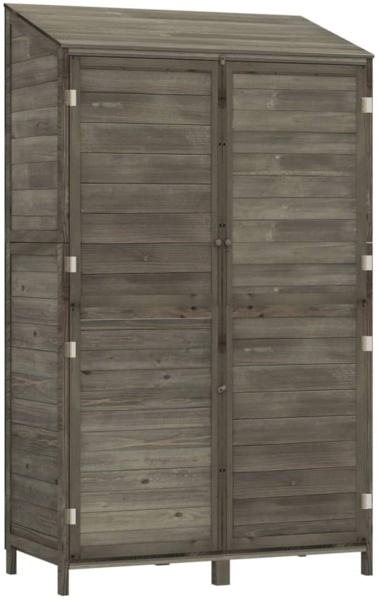 vidaXL Geräteschuppen Anthrazit 102x52x174,5 cm Massivholz Tanne 152192