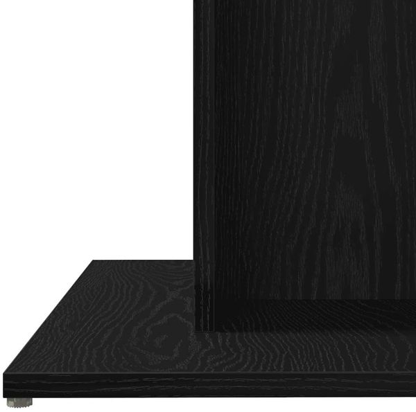 vidaXL Esstisch Schwarz Eichen-Optik 80x80x75 cm Holzwerkstoff 862408 Bild 8
