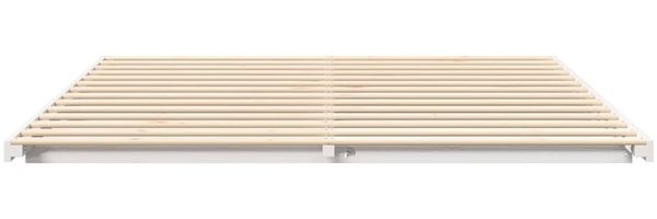 vidaXL Bettrahmen Weiß 180 x 210 cm Massives Kiefernholz 873116 Bild 5
