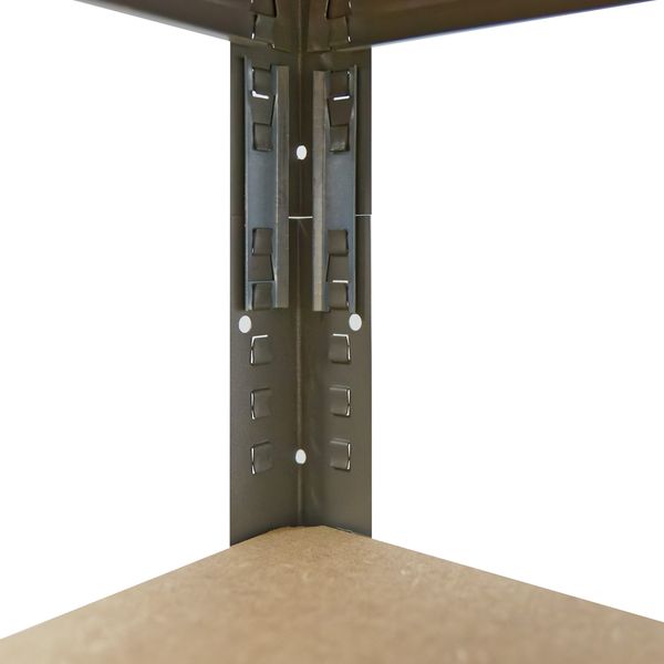 shelfplaza PRO 180x90x60 cm Schwerlastregal in grau mit 7 Böden und 142 kg Traglast pro Boden Bild 4