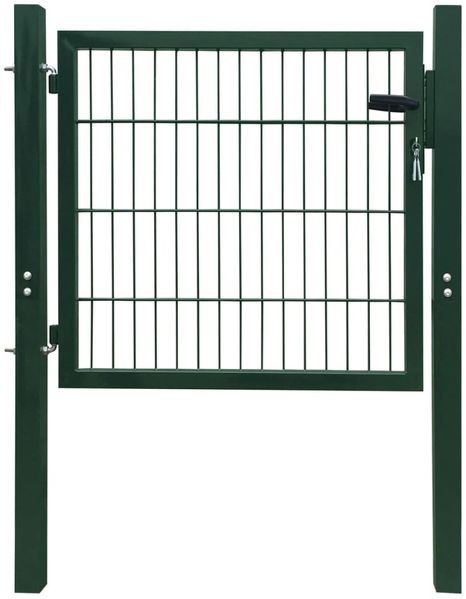 vidaXL 2D Gartentor (Einzeln) Grün 100x80 cm 141747