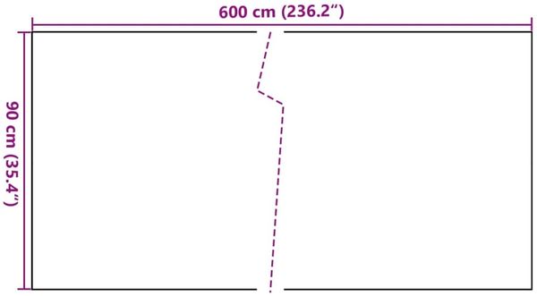 vidaXL Balkon-Sichtschutz Anthrazit 600x90 cm Poly Rattan 156245 Bild 8