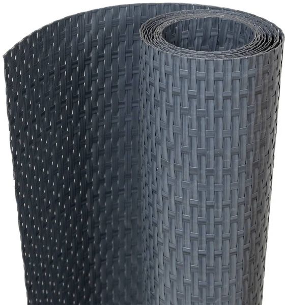vidaXL Balkon-Sichtschutz Anthrazit 600x90 cm Poly Rattan 156245 Bild 2