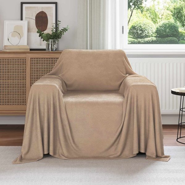 vidaXL Wohndecken 6 pcs Kamel 210 x 140 cm Fleece 42017140