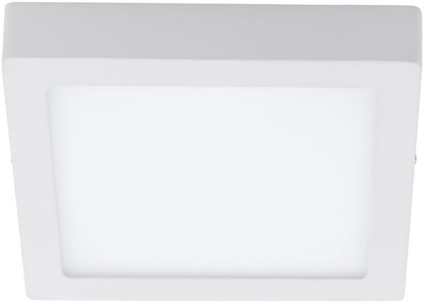 LED Aufbaulampe, Metall, silber, L 22,5 cm