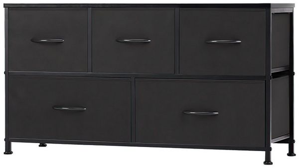 SURFOU Schubkastenkommode Kommode mit 5 Schubladen Sideboard Mehrzweckschrank Schubladenschrank, für Schlafzimmer, Wohnzimmer, Kinderzimmer, Flur, Aufbewahrungsschrank