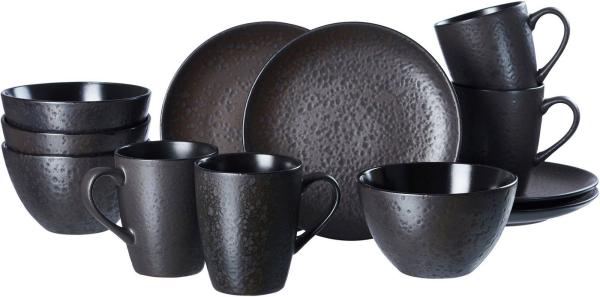 Ritzenhoff & Breker KITWE Frühstücksservice schwarz-grau 12-teilig