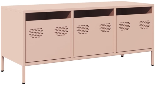 vidaXL TV-Schrank Rosa 101,5x39x43,5 cm Kaltgewalzter Stahl 851227