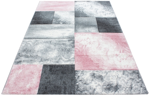 Kurzflor Teppich Hara rechteckig - 200x290 cm - Pink Bild 3