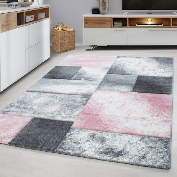 Kurzflor Teppich Hara rechteckig - 200x290 cm - Pink Bild 2