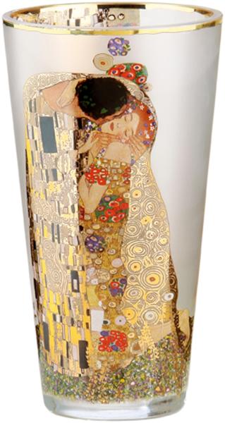 Goebel / Gustav Klimt - Der Kuss,Vase,Klimt - Kuss,11,0cm x 11,0cm x 20,0cm / Glas / 11,0cm x 11,0cm x 20,0cm