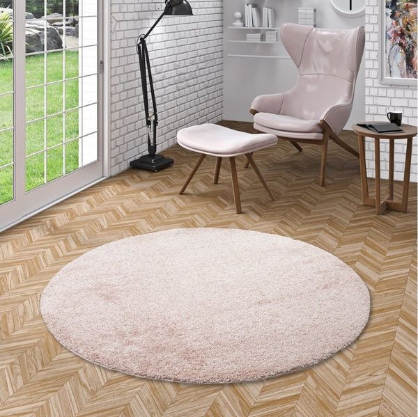 Pergamon Hochflor-Teppich Hochflor Langflor Teppich Aloha Rund, Rund, Höhe: 40 mm
