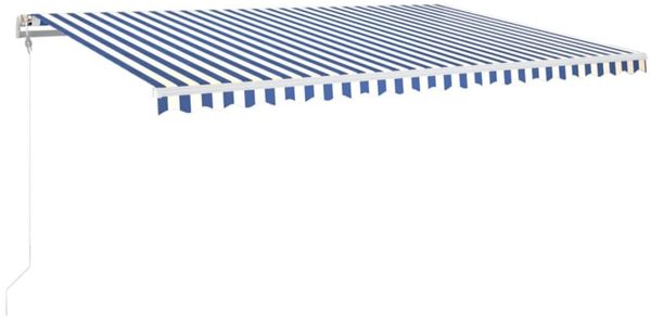 vidaXL Automatische Markise mit LED & Windsensor 500x350 Blau und Weiß 3069031 Bild 2