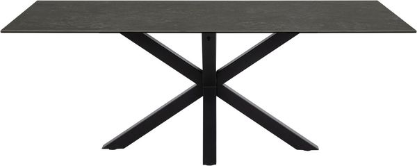ACTONA GROUP Esstisch Hanna, TOPSELLER! (Tisch, Esstisch, OTTOs Choice), mit einer schwarzen Keramik-Optik Tischplatte, Breite 200 cm