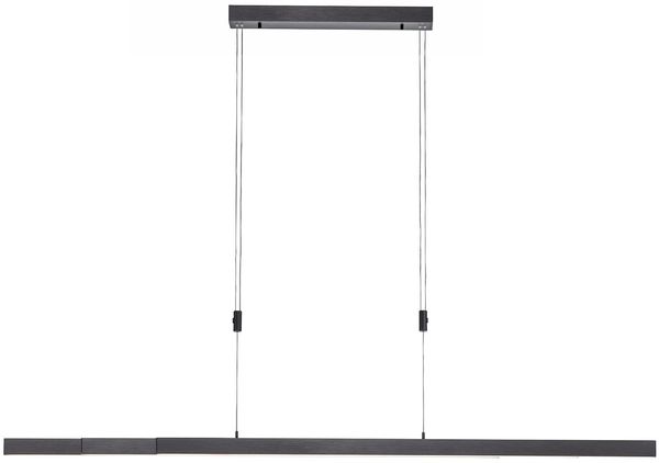LED-Pendelleuchte Mondo Bacalia, Aluminium, Metall, Schwarz, 6 x 180 x 179 cm