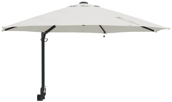 vidaXL Garten-Sonnenschirm Sand 248 x 248 x 148 cm Polyester und Stahl 42003243