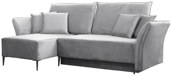 Ecksofa Mokoli (Farbe: Tiffany 15, Füße: Schwarz)