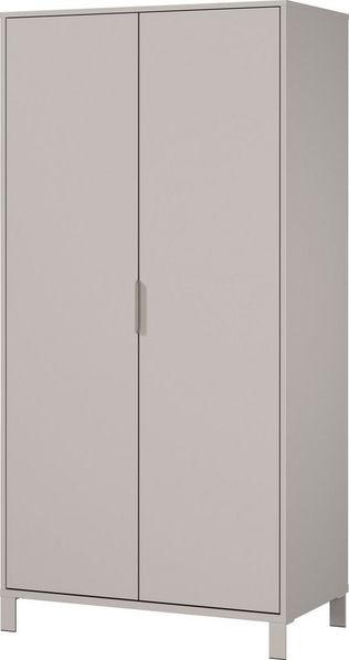 Germania Kleiderschrank 7013-572 GW-Alkmaar, in Kaschmir, gedämpfte Türen mit Soft-Close, 89 x 180 x 54 cm (BxHxT)