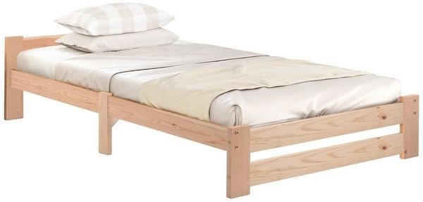 BlingBin Einzelbett Holzbett Doppelbett (1-tlg, mit Kopfteil und Lattenrost), 90/140x200cm