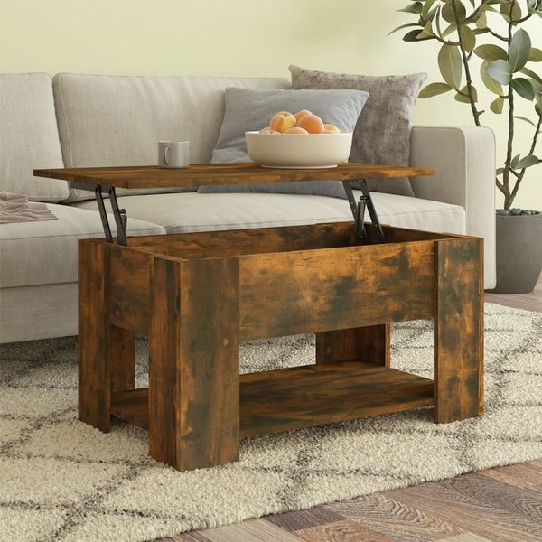 vidaXL Couchtisch Räuchereiche 79 x 49 x 41 cm Holzwerkstoff [819275]