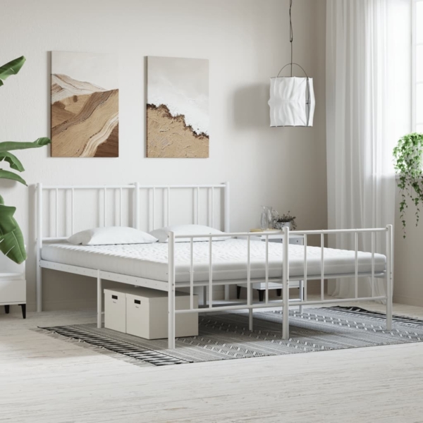 vidaXL Schaumstoffmatratze Weiß 160x220 cm 7-Zonen Härtegrad 20 ILD 4016659