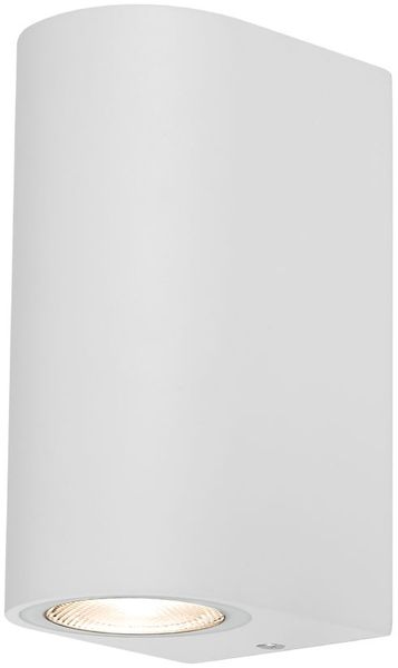 LED Wandleuchte Außen Weiß Rund GU10 Down &Down Außenwandleuchte Wandlampe IP44