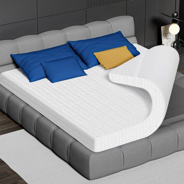 Bundviel, Topper Memory Matratzentopper H2&H3 7-Zonen-Kaltschaum Topper, 5 cm hoch, 180x200, 90/140/160x200 cm, OEKO-TEX zertifiziert