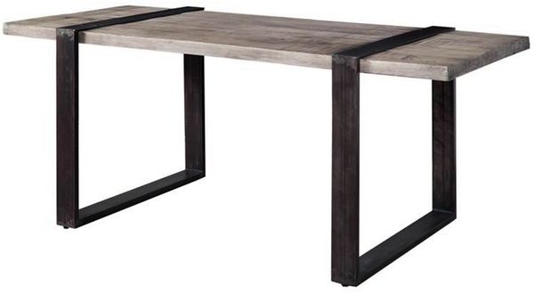 Esstisch Mango 170x90x76 grau lackiert HEAVY INDUSTRY #103