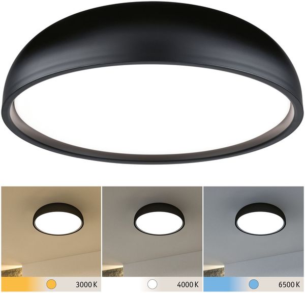 Paulmann 71084 Selection Bathroom LED Deckenleuchte Oka IP44 White Switch Schwarz matt