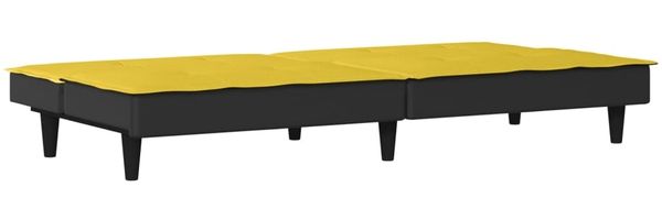 vidaXL Schlafsofa Hellgelb Stoff 351917 Bild 8