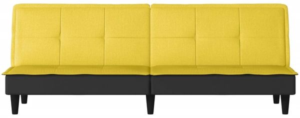 vidaXL Schlafsofa Hellgelb Stoff 351917 Bild 4