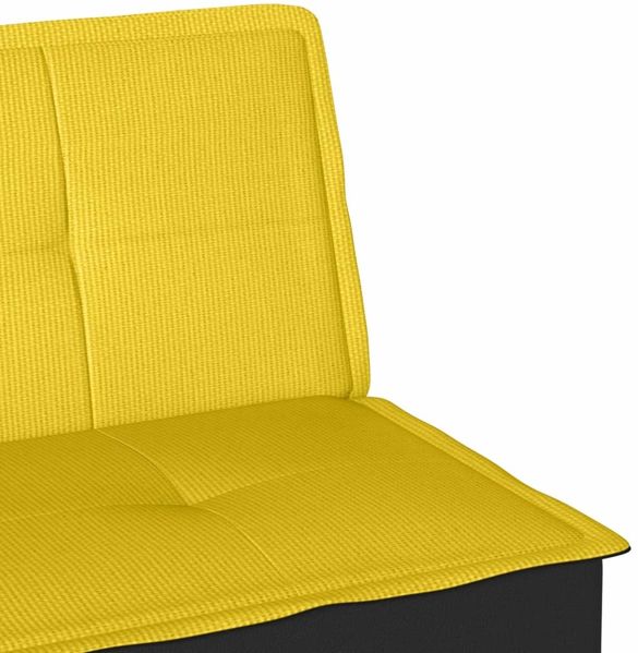 vidaXL Schlafsofa Hellgelb Stoff 351917 Bild 10